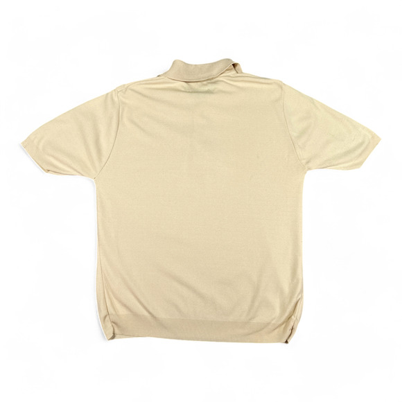 Vintage Arrow Polo Shirt Adult MEDIUM Brown Cavalier Nylon Goodfellas 70s - Picture 3 of 10